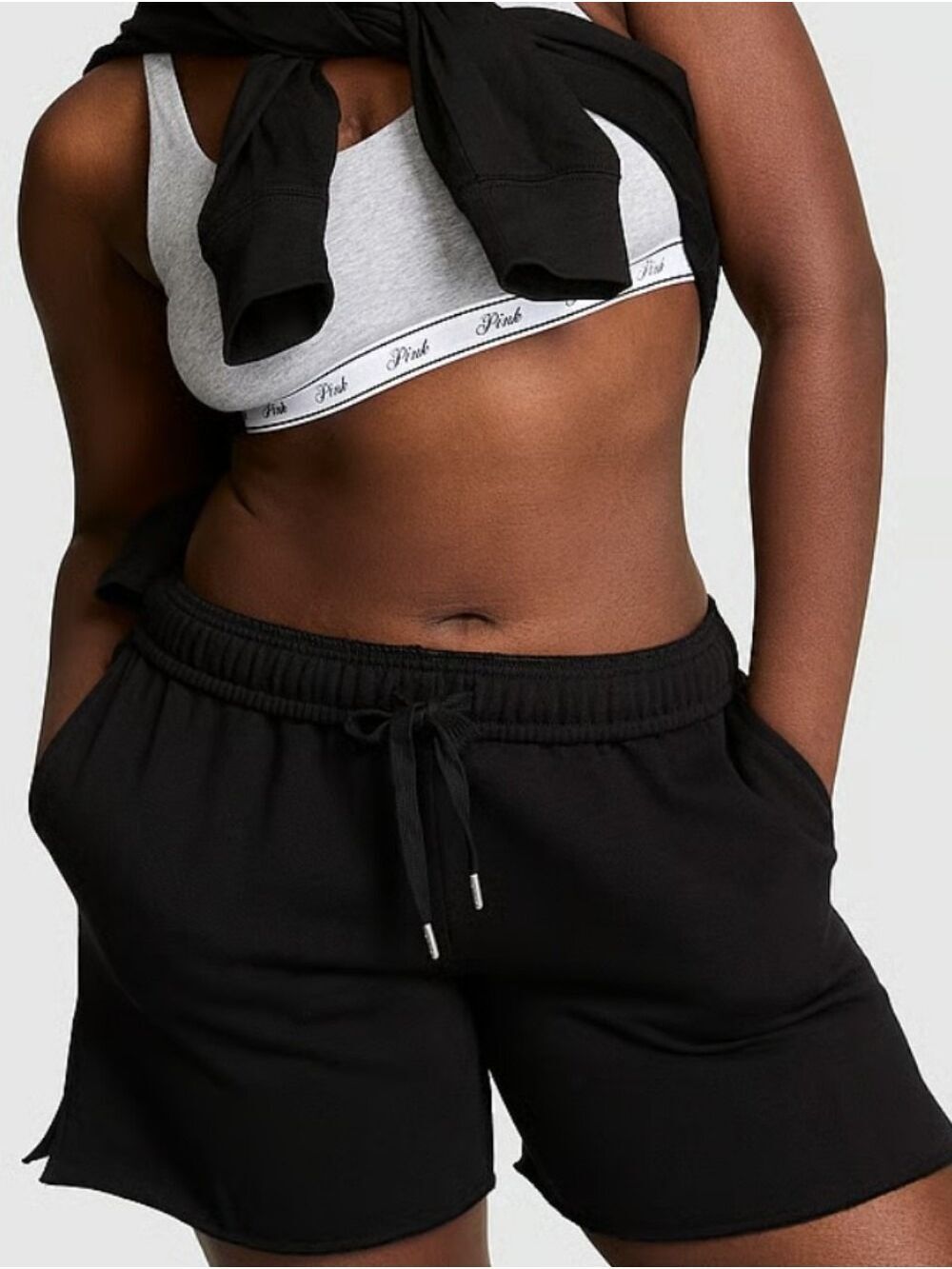 VS PINK Campus Fleece Shorts Sz Med NWT